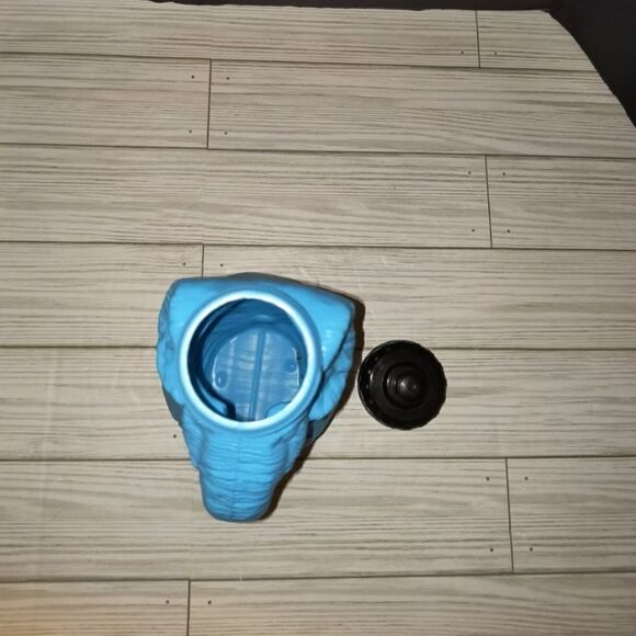 Vintage Circus Blue Elephant Blow Mold 32oz Water Bottle Made In The USA CA - Picture 7 of 9